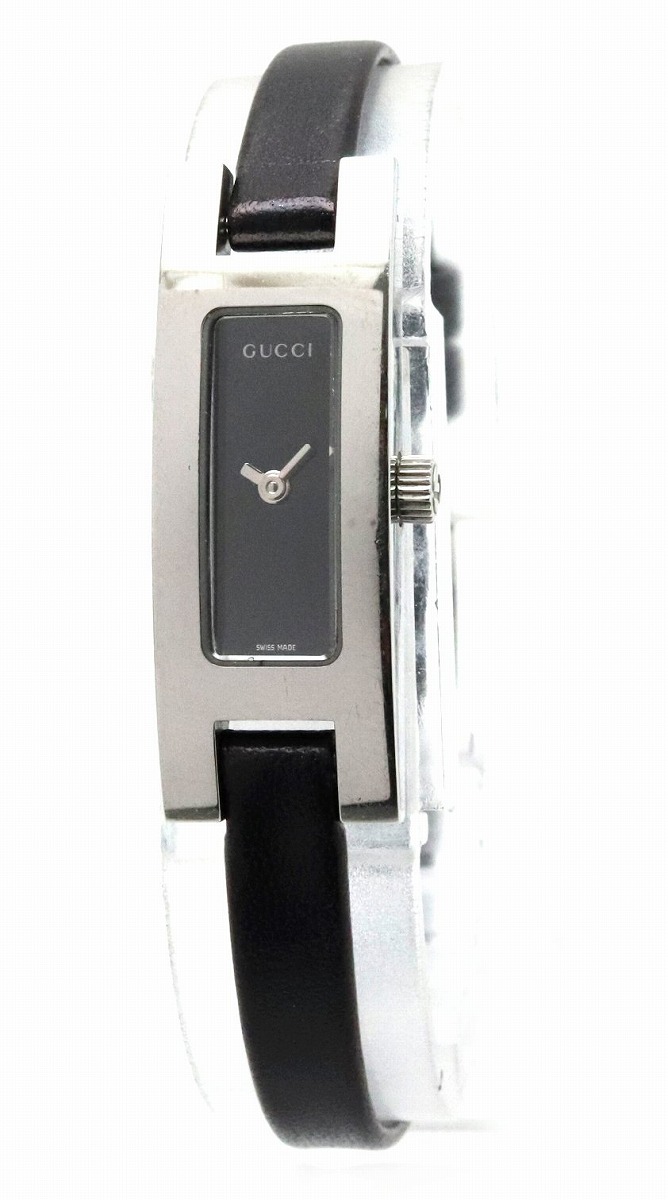 楽天市場】【ウォッチ】GUCCI グッチ ブラック文字盤 SS 革ベルト