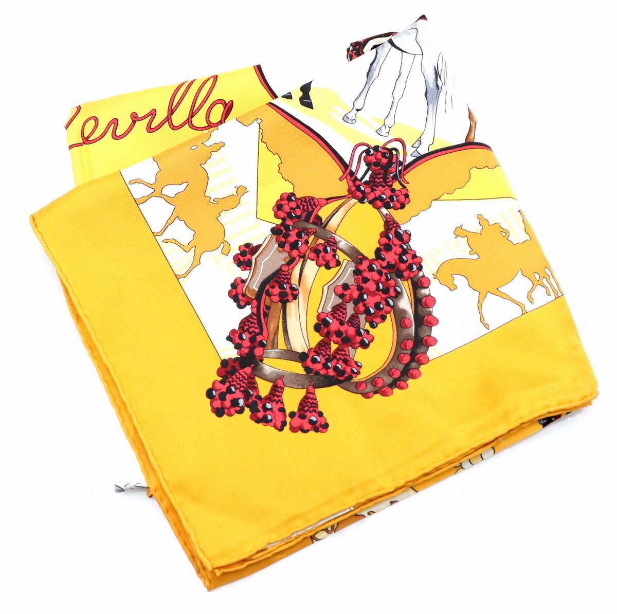 楽天市場】【アパレル】HERMES エルメス カレ90 スカーフ 大判スカーフ