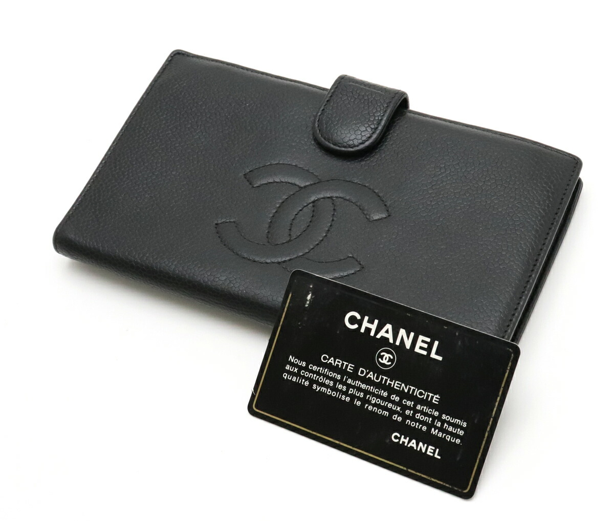 楽天市場】【財布】CHANEL シャネル キャビアスキン がま口 ガマ口 長