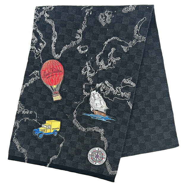 楽天市場】【美品】 ルイヴィトン マフラー エシャルプ プティ ダミエ