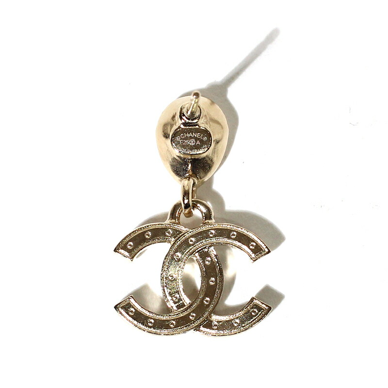 楽天市場】シャネル CHANEL ピアス CCマーク ダブルC メタル&ストラス