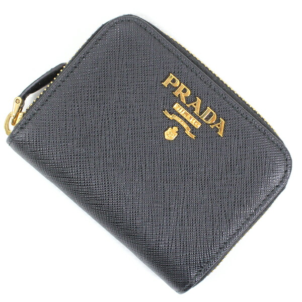楽天市場】プラダ 小銭入れ コインケース ラウンドファスナー 黒