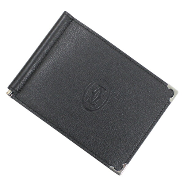 楽天市場】カルティエ マネークリップ付き 二つ折り財布 マストライン