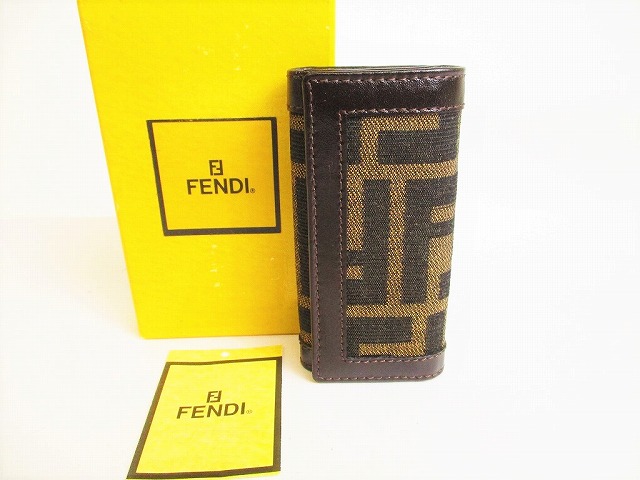 楽天市場】【未使用保管品】 フェンディ FENDI ズッカ 4連 キーケース