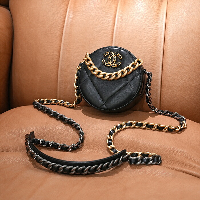 楽天市場】シャネル CHANEL19 ラウンド クラッチ チェーン ショルダー