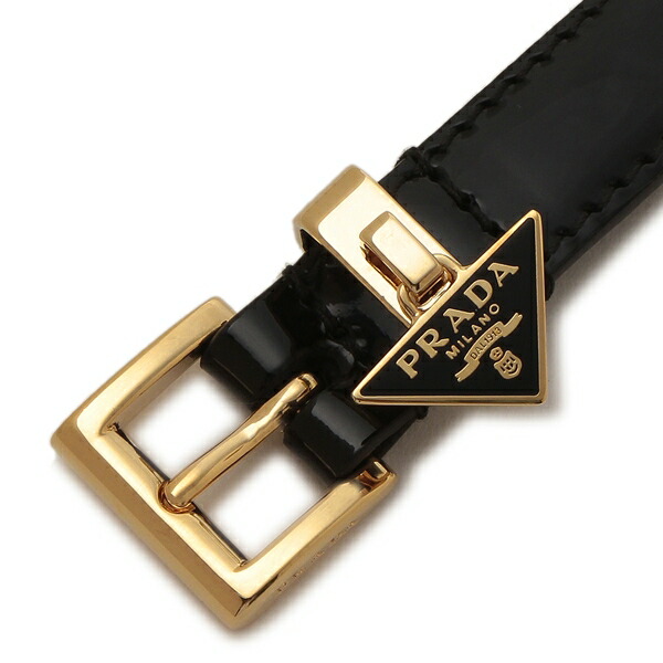 楽天市場】プラダ ベルト トライアングルロゴ ブラック レディース