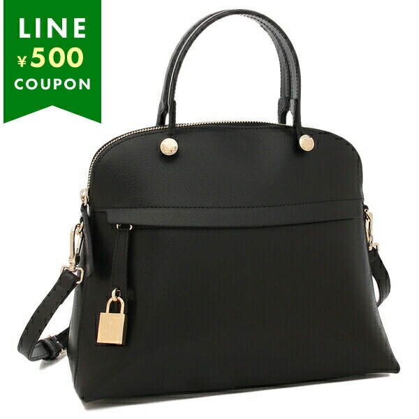 楽天市場】フルラ ハンドバッグ ショルダーバッグ パイパー ブラック