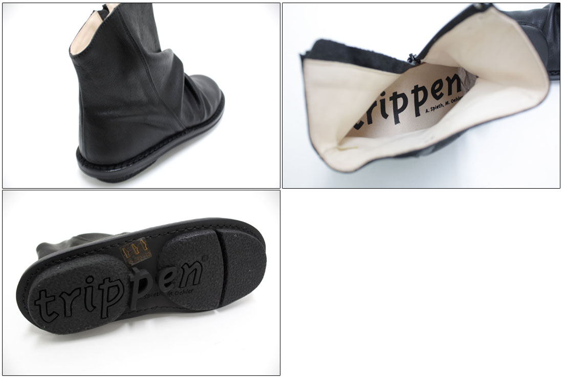 楽天市場】○trippen 【トリッペン】 サイドジッパーショートブーツ