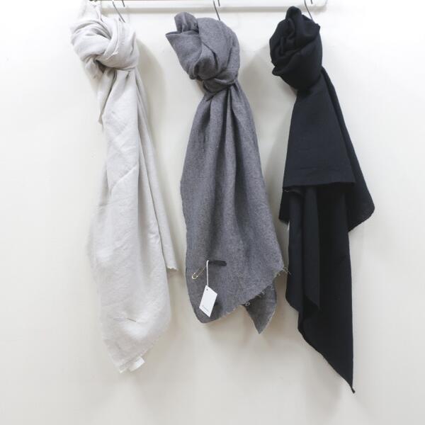 楽天市場】セールHonneteウールリネンワイドストールW/L Washed Twill