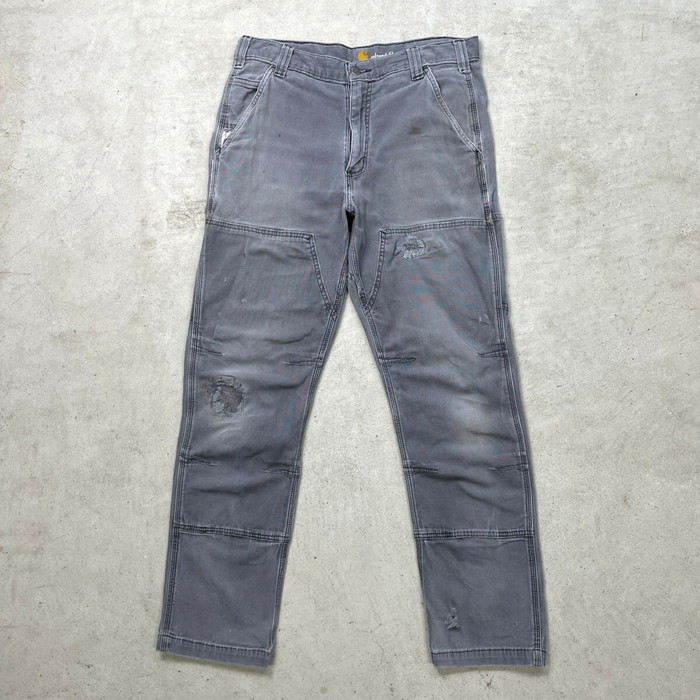 楽天市場】carhartt ダブルニー グレーの通販