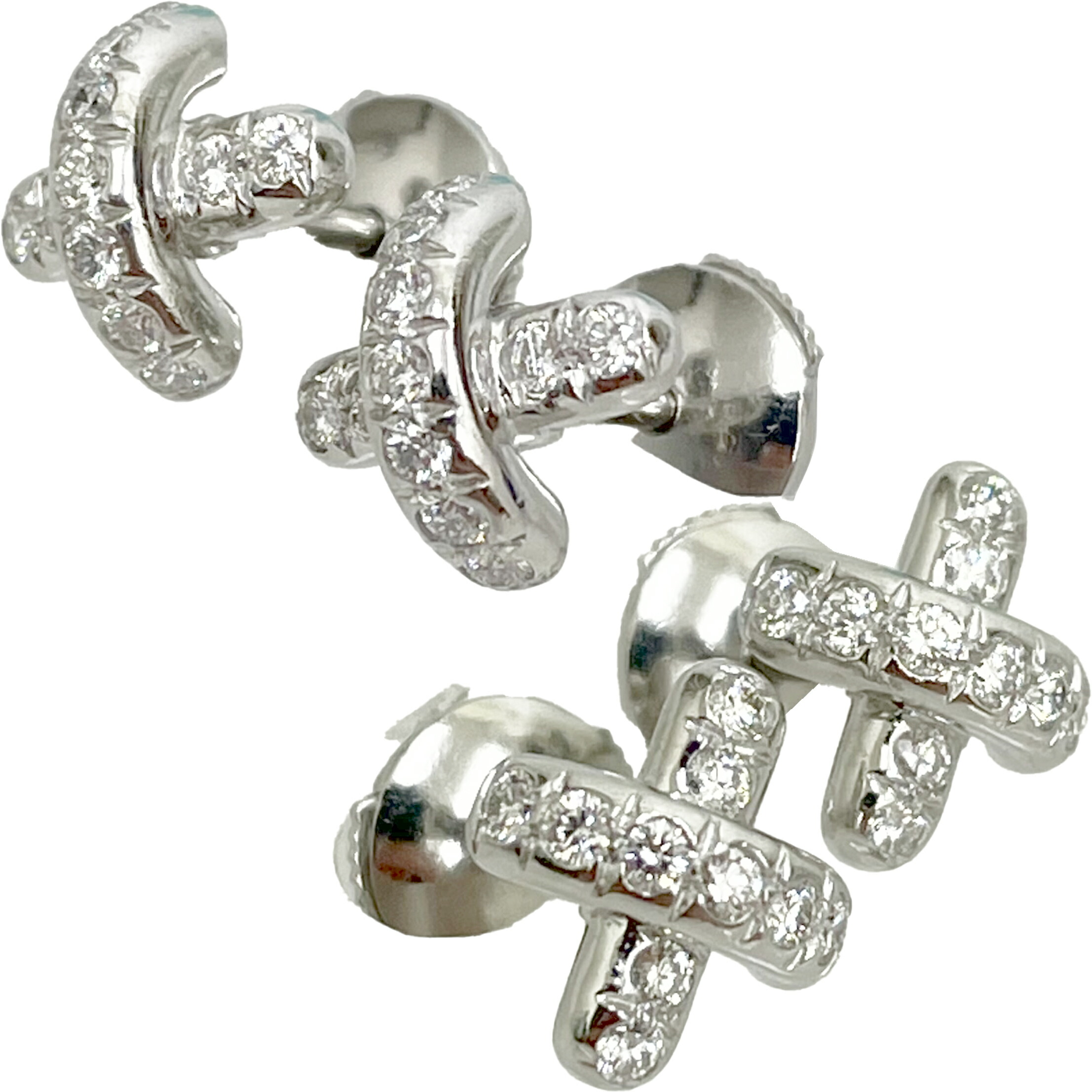 楽天市場】TIFFANY ティファニー クロスステッチピアス PT950