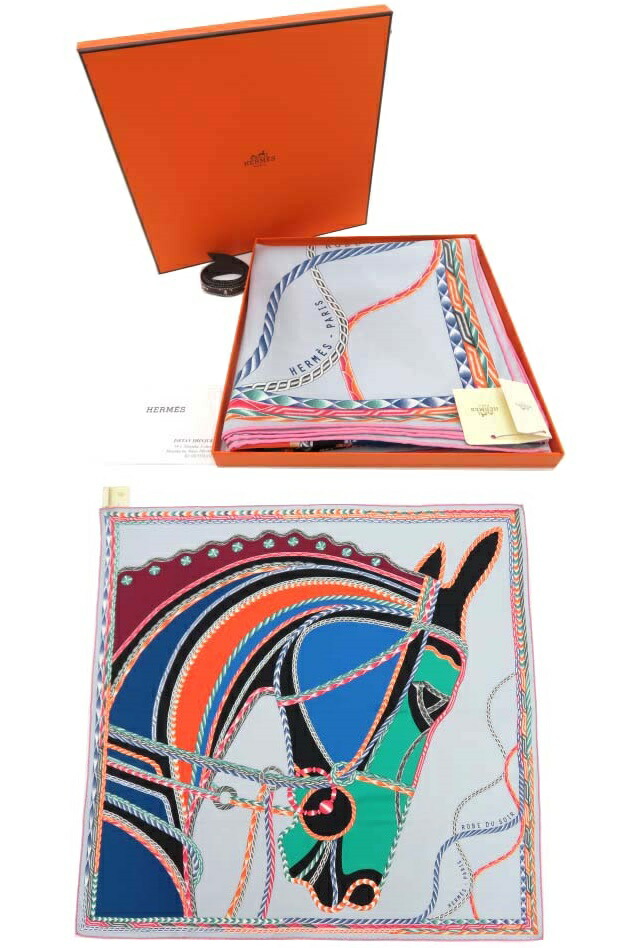 楽天市場】HERMES スカーフ カレ90 ”ローブ・デュ・ソワール
