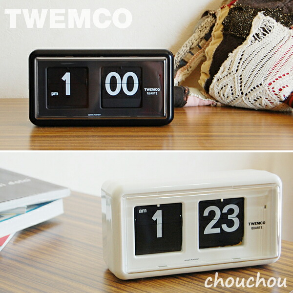 楽天市場】《全2色》TWEMCO QT-30 Desk&Wall パタパタ時計