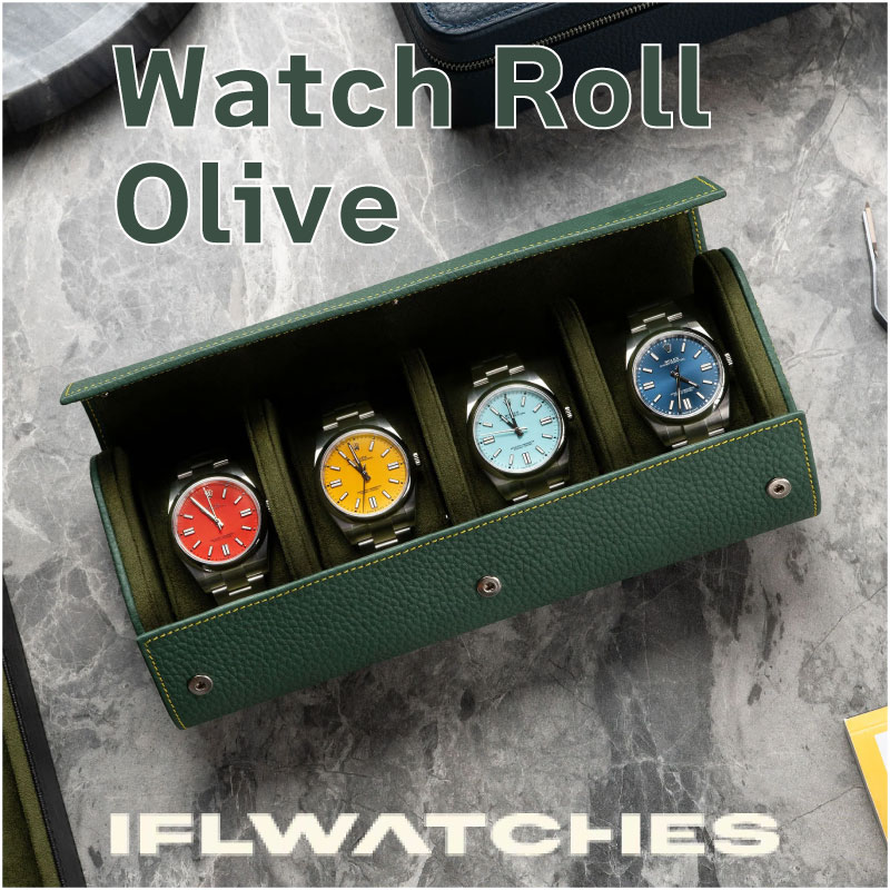 楽天市場】【IFLW】ウォッチロール Olive IFLWatches 時計ケース 本革