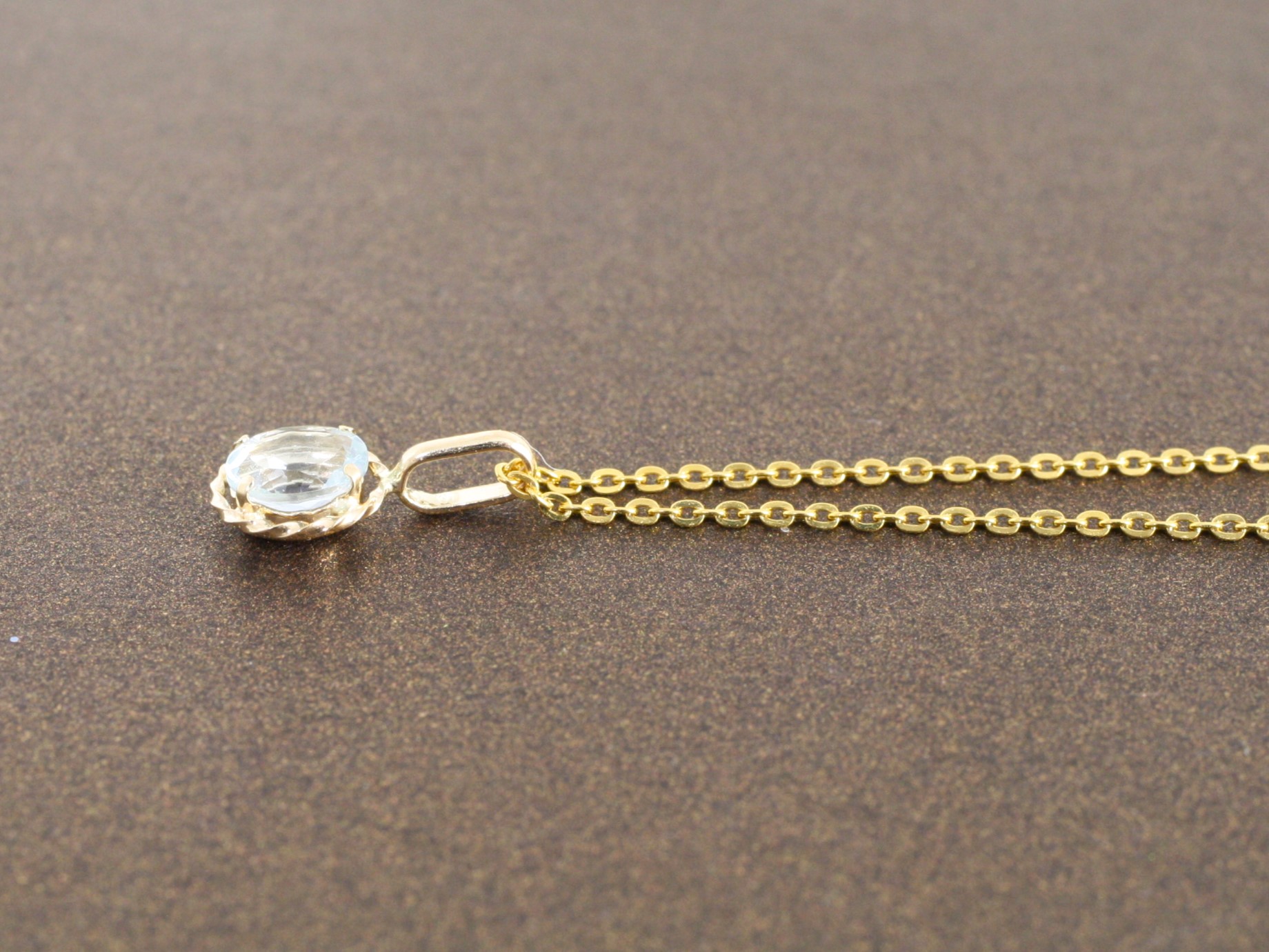 楽天市場】アクアマリン ネックレス レディース K10イエローゴールド