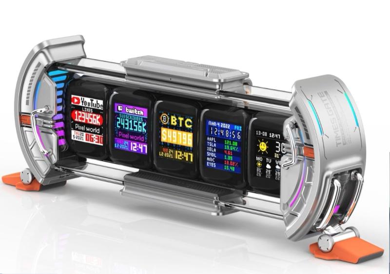 楽天市場】Divoom Times Gate 5Wayデジクロック スチームパンク風 PC