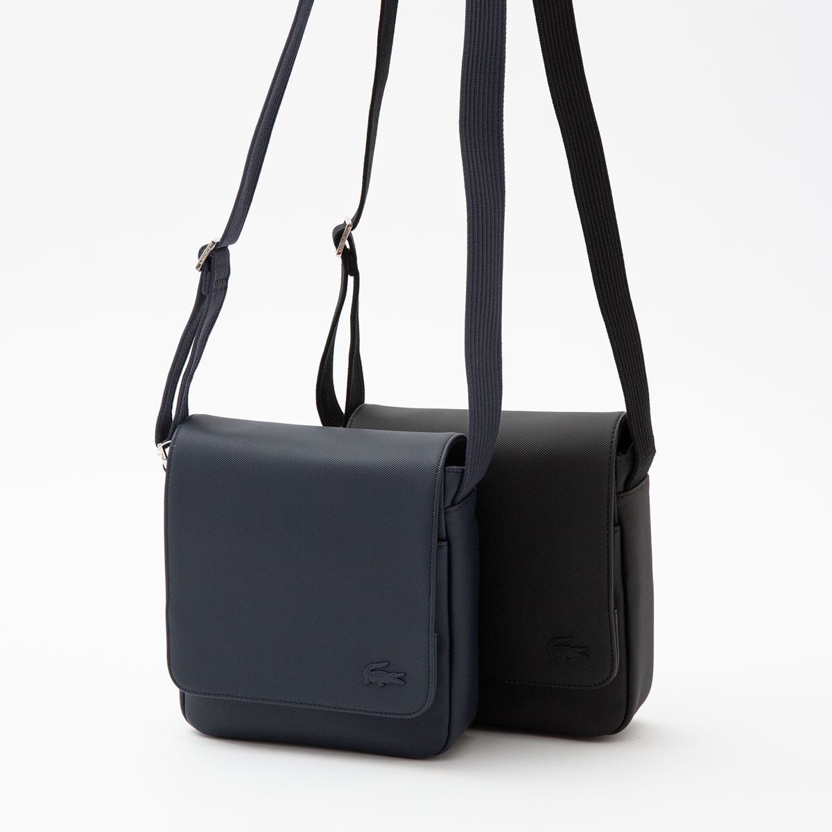 楽天市場】ラコステ メンズ クラシック スリムフラップ サッチェル