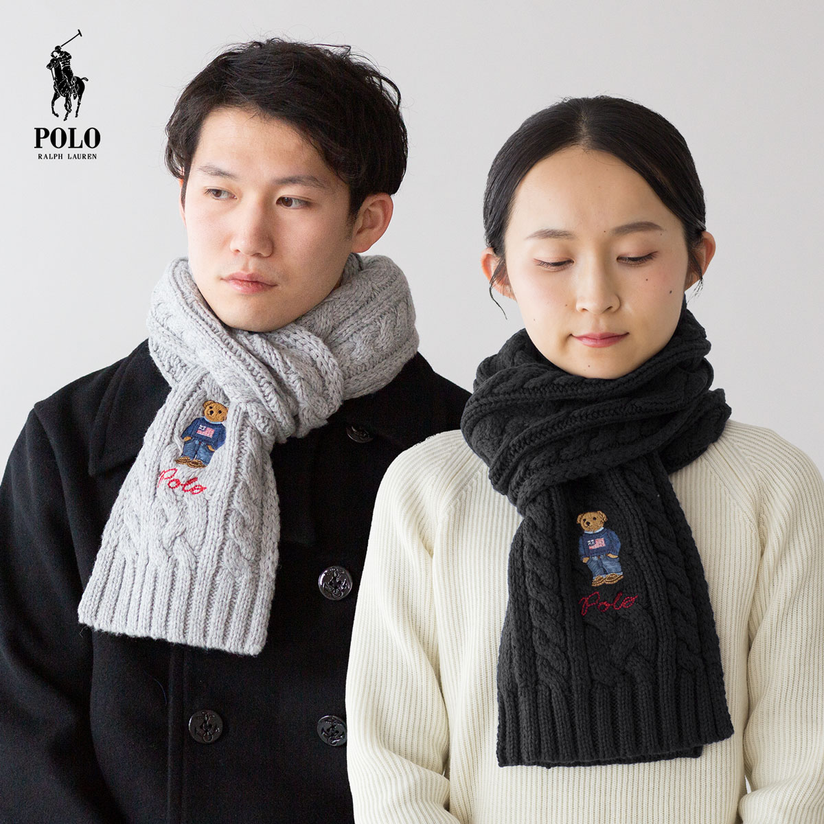 楽天市場】ポロ ラルフローレン ポロベア マフラー POLO RalphLauren