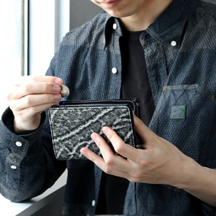 楽天市場】ZOO (ズー) 象革 財布 ミドル 二つ折り財布 L字ファスナー