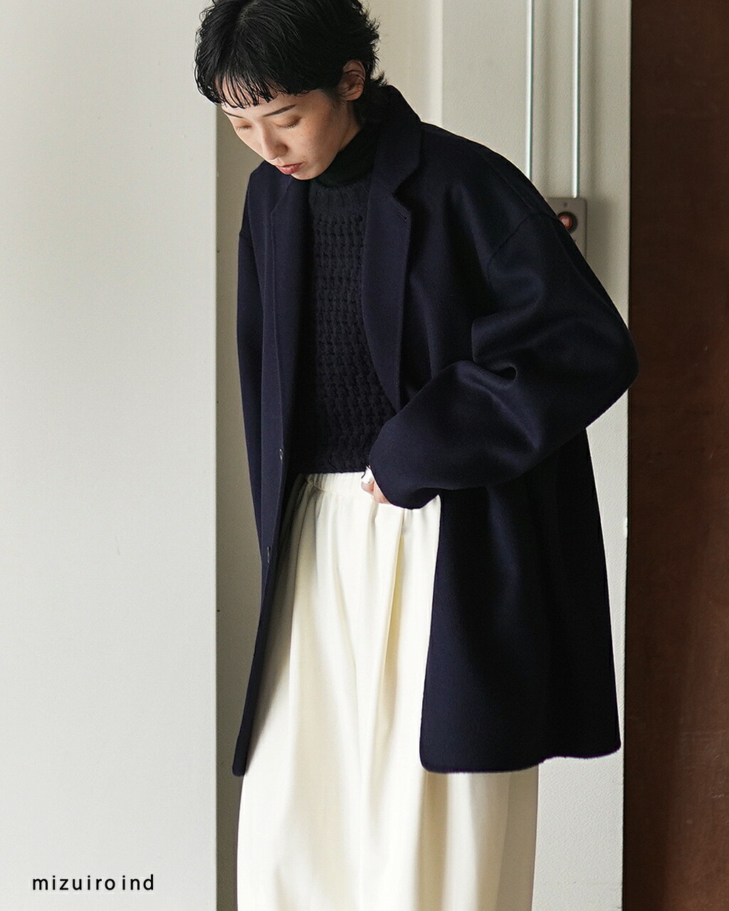 楽天市場】ミズイロインド mizuiro ind ウールテーラードジャケット