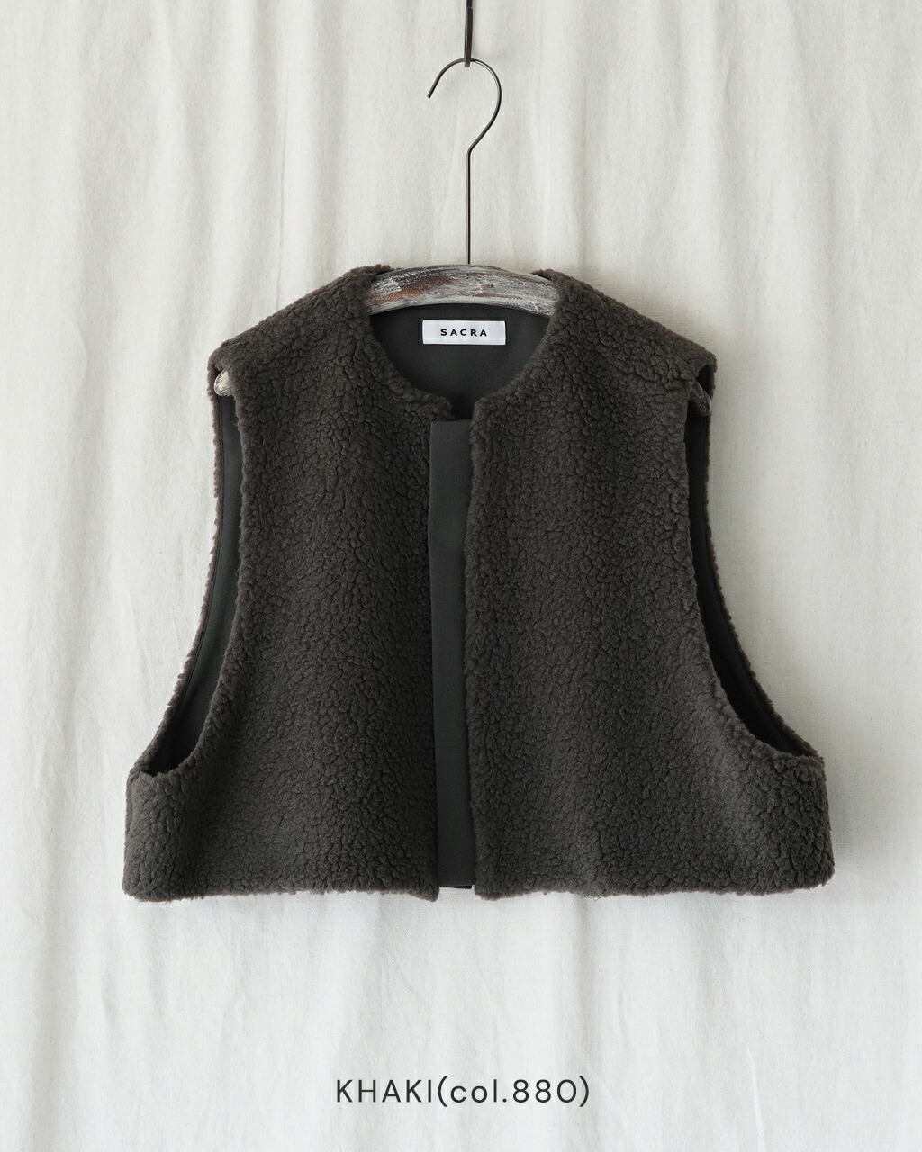 楽天市場】サクラ SACRA プードルファー ショートジレ レディース