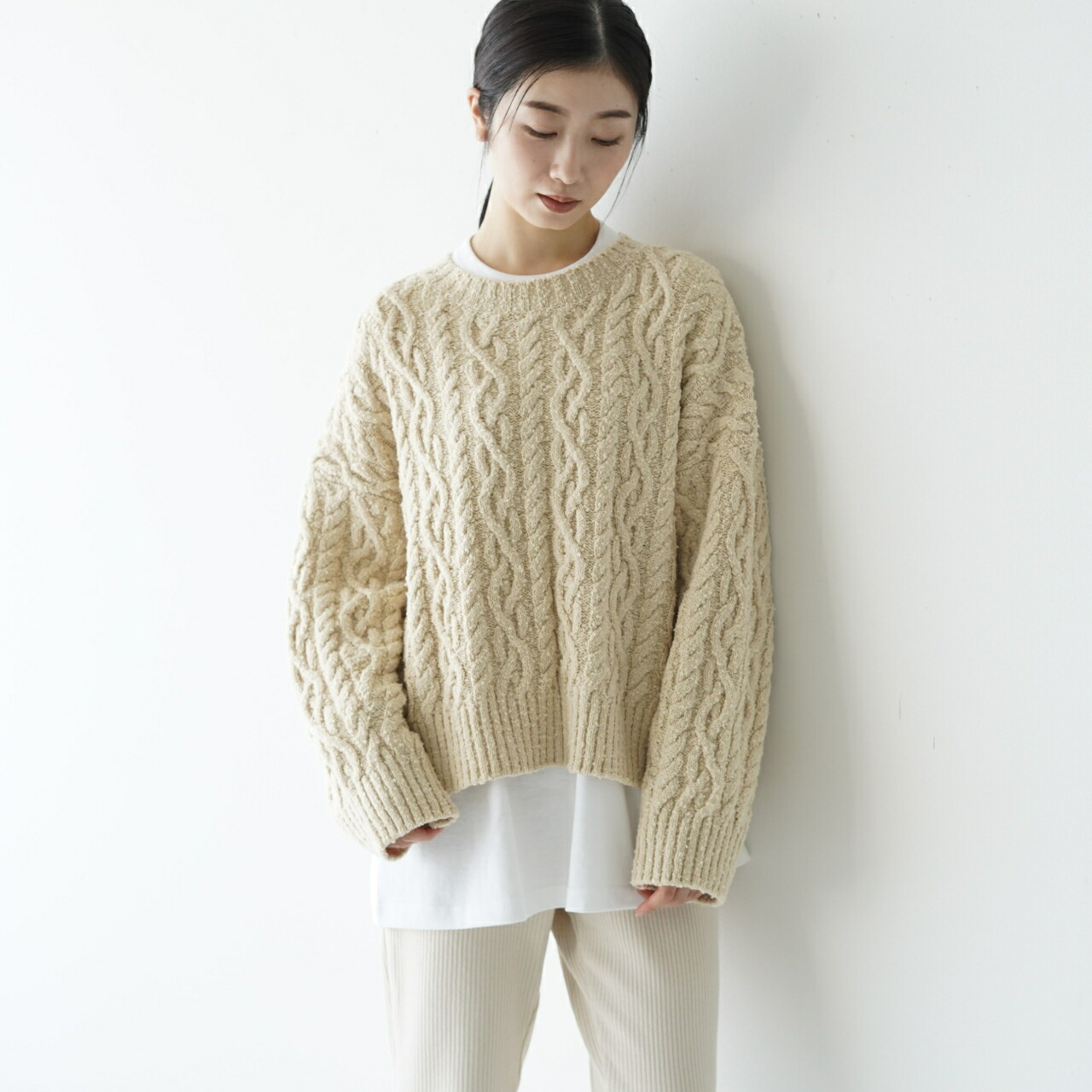 楽天市場】アンフィル unfil フレンチ メリノ&コットン ブークレ