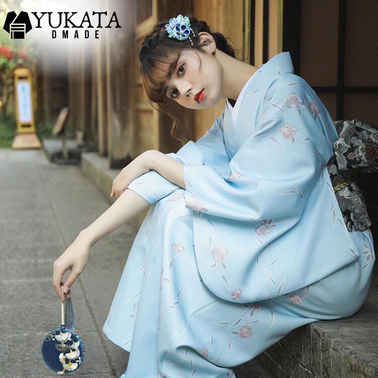 楽天市場】ターコイズ ブルー（浴衣セット｜和服）：レディース