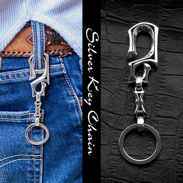 楽天市場】キーチェーン キーホルダー 送料無料 シルバー シルバー925