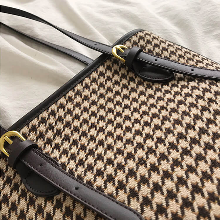 楽天市場】バッグ トートバッグ レディース チェック柄 千鳥格子 バイ