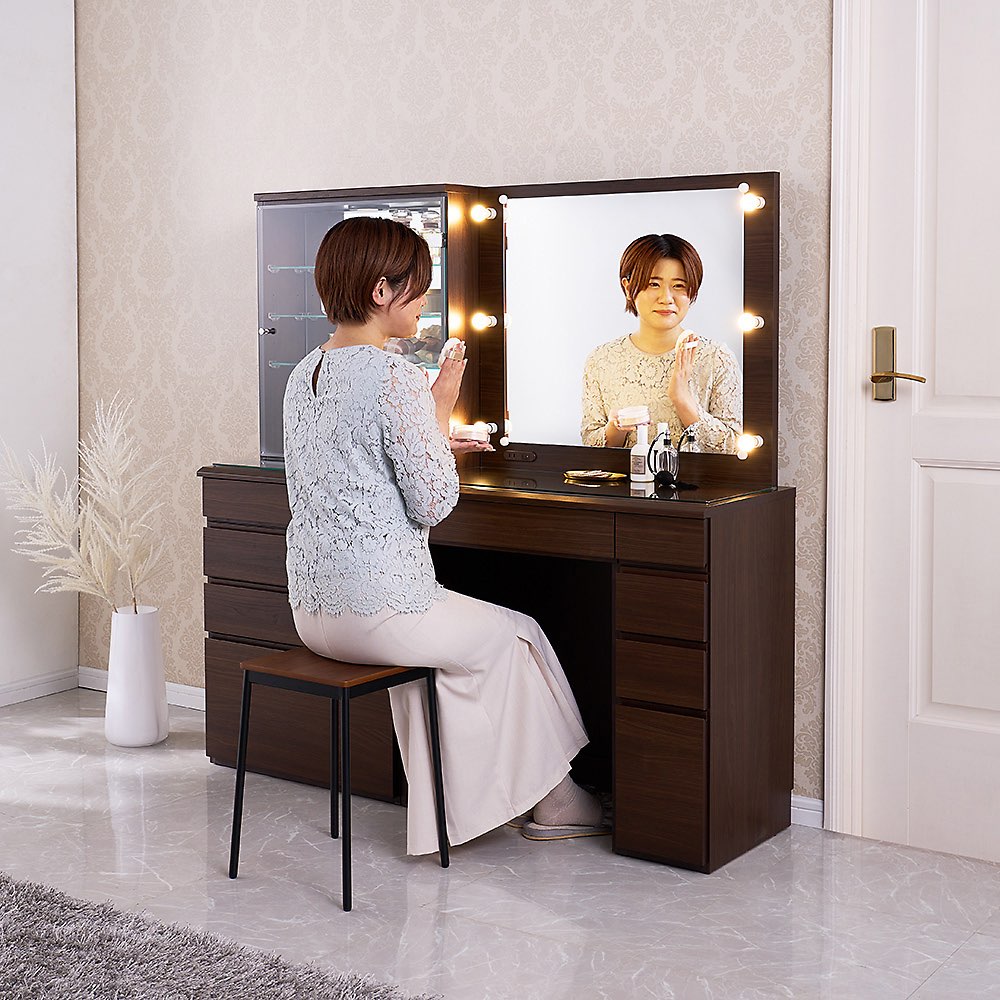 楽天市場】【クーポン配布中 3／1迄】 LEDライト付き 楽屋ドレッサー