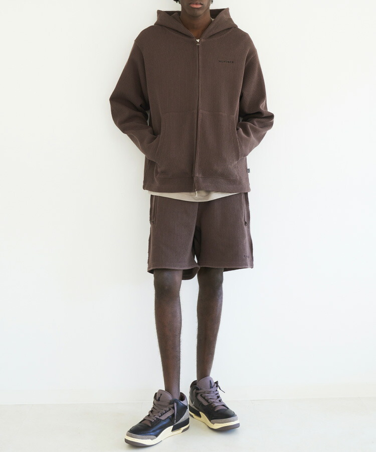 楽天市場】MLVINCE メルヴィンス メンズ パーカー KNIT ZIP HOODY