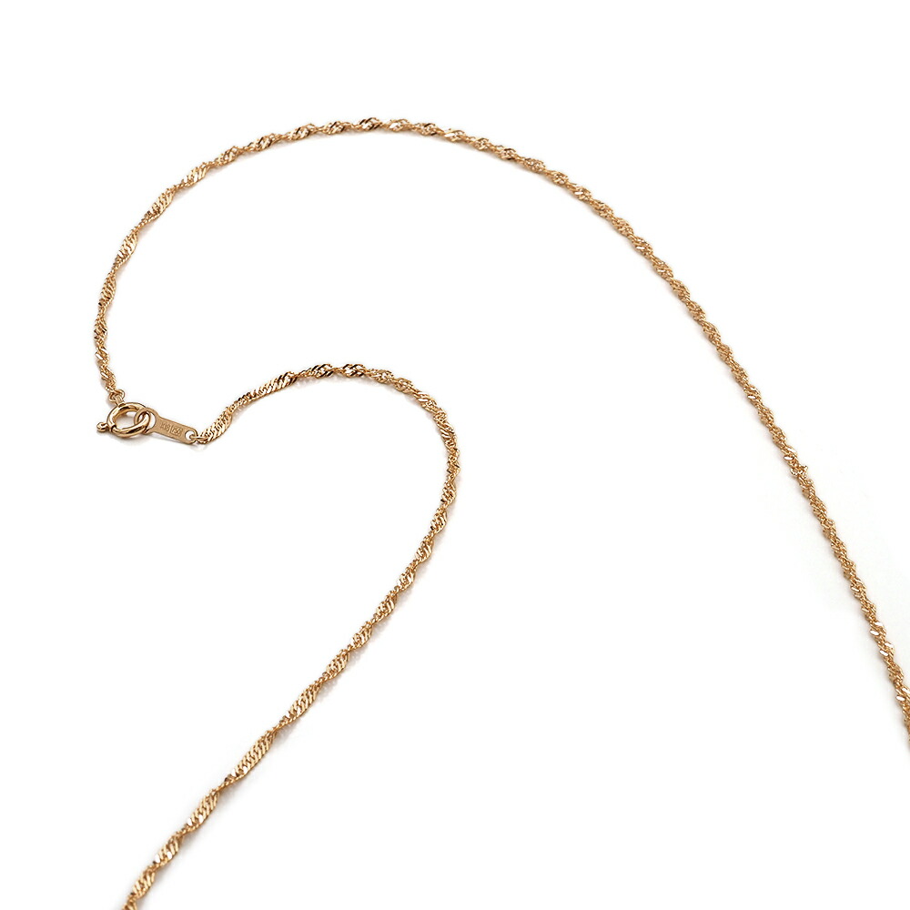 楽天市場】ネックレス チェーン 18金 イエローゴールド スクリュー