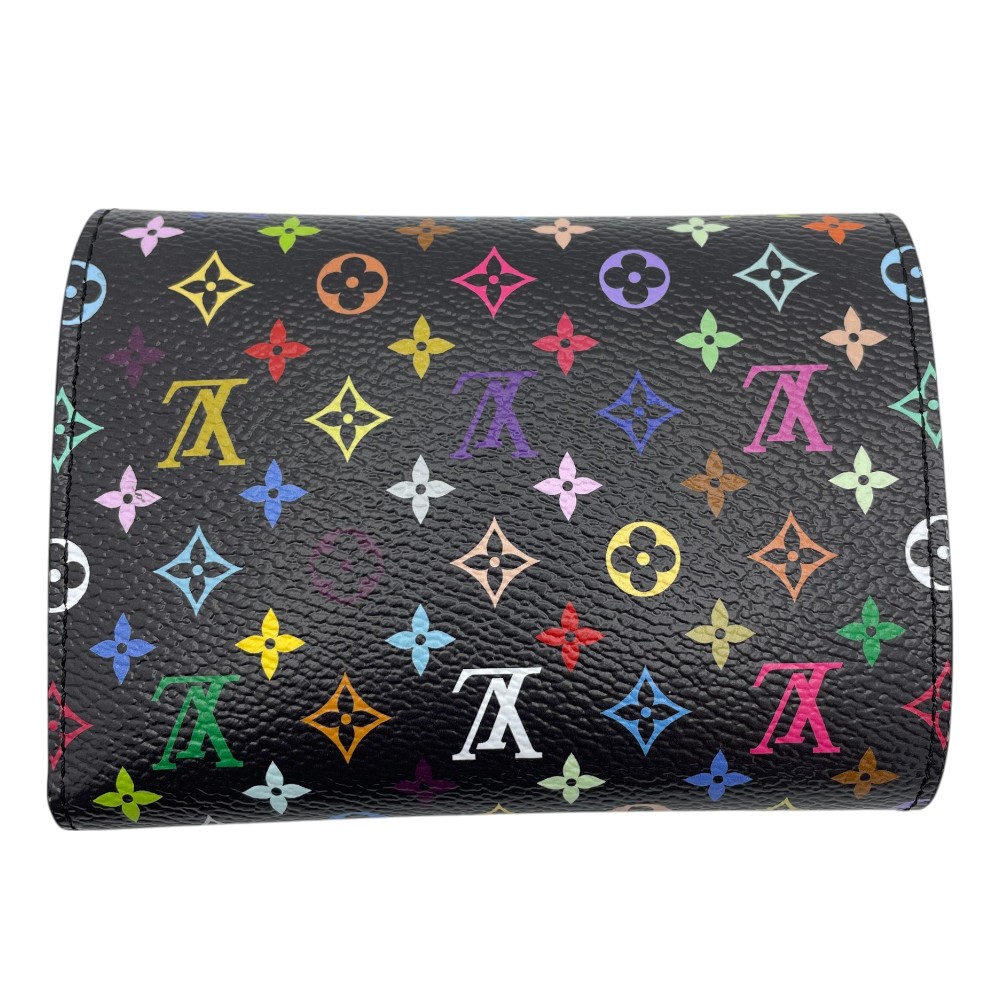 ④ 中古 ルイヴィトン モノグラムマルチカラーブラック 村上隆コラボ90