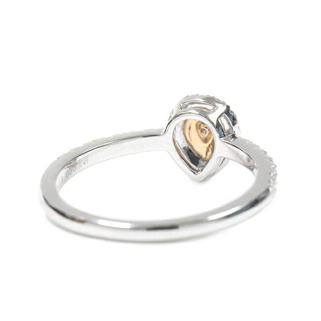 楽天市場】ピンクダイヤモンド リング ファンシーピンク ペアシェイプ