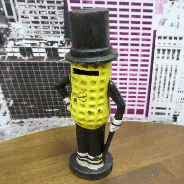 楽天市場】ミスター ピーナツ アンティーク 置物 貯金箱 アメリカン