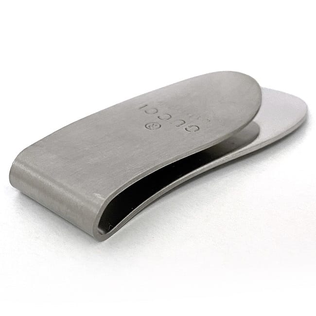 楽天市場】【送料無料】 グッチ マネークリップ シルバー 美品 メタル