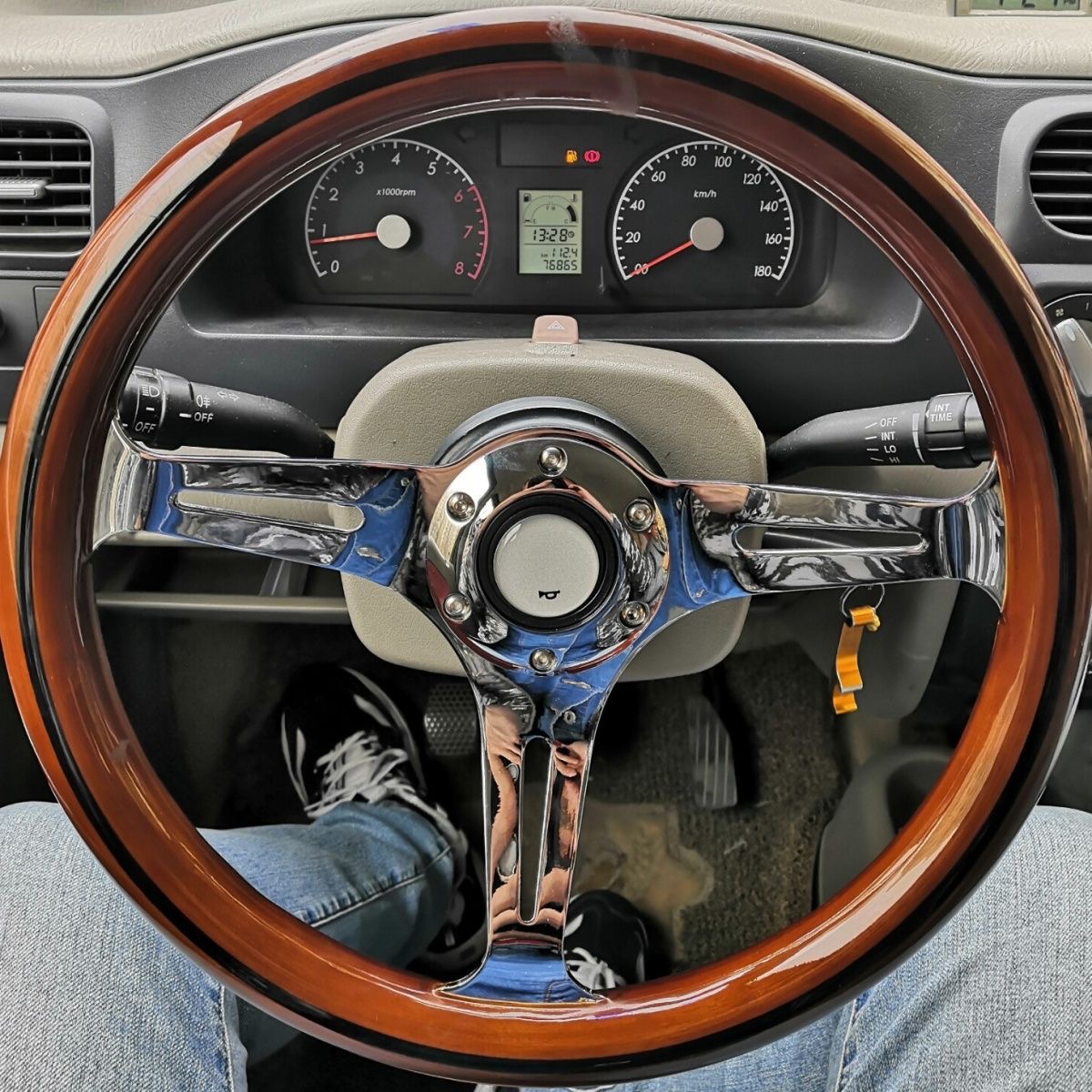 希少・当時物】HONDA旧車ウッドステアリングFUTABAYA製 約38cm 旧車