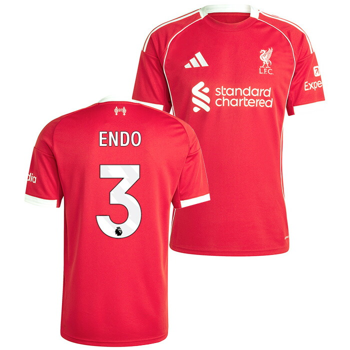楽天市場】○リバプール 25-26 ホーム 半袖 ユニフォーム No.3 遠藤航