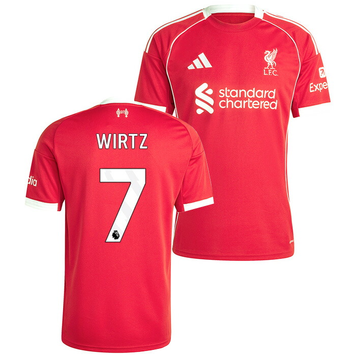 楽天市場】○リバプール 25-26 ホーム 半袖 ユニフォーム No.7