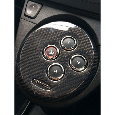 アバルト リアルカーボン ドアコンソール トレイ スイッチ カバー