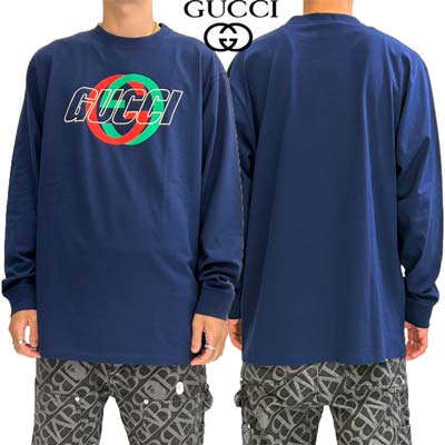 楽天市場】グッチ GUCCI ロンT ロングTシャツ メンズ 長袖 トップス