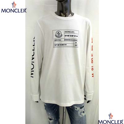 楽天市場】モンクレール MONCLER メンズ トップス ロンT 長袖 Tシャツ