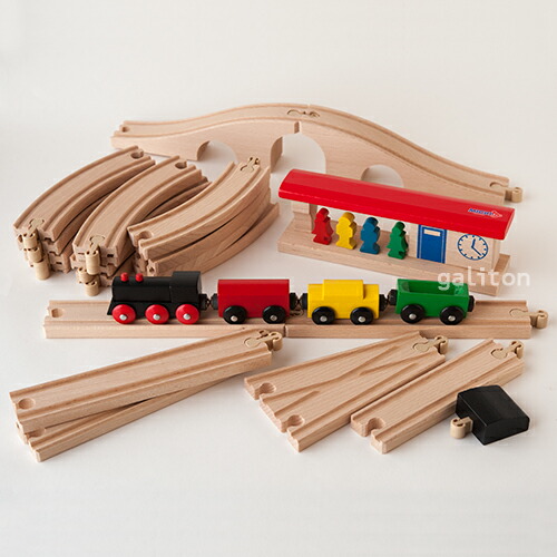 楽天市場】ミッキィ社 MICKI 汽車セットスタンダード : 木のおもちゃ