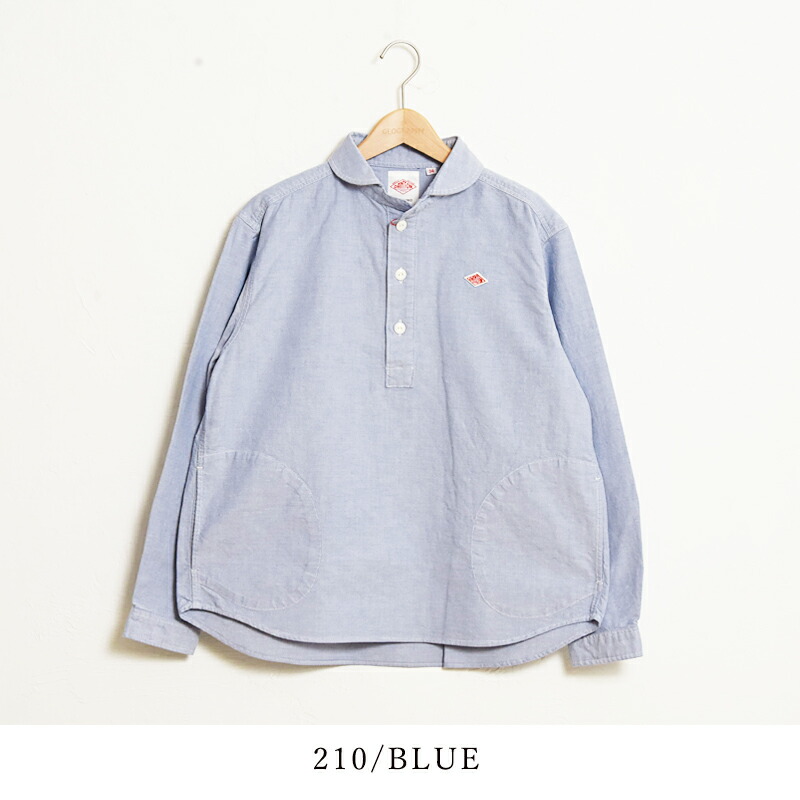 楽天市場】ダントン DANTON ラウンドカラー プルオーバー 長袖シャツ