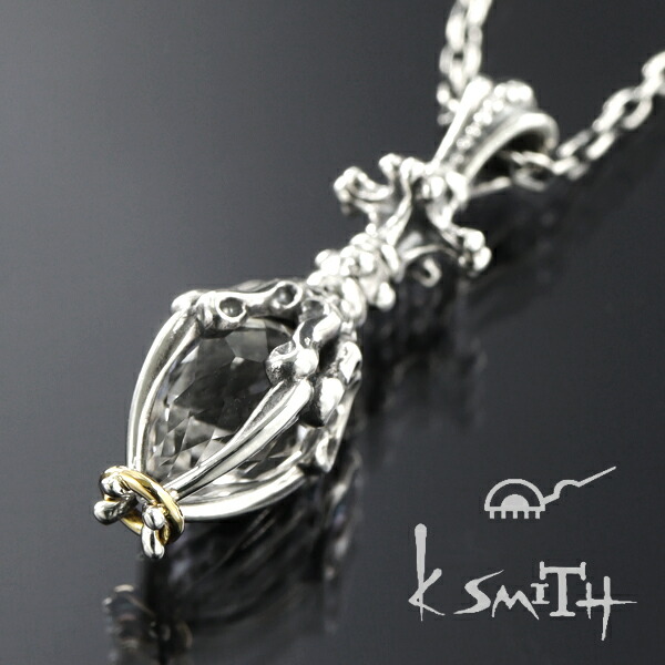 楽天市場】K-SMITH クリスタル ヴァジュラ ネックレス シルバー
