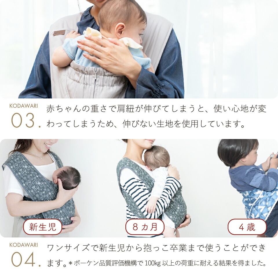 楽天市場】日本製 抱っこ紐 簡単 クロス型｜新生児から使える セカンド