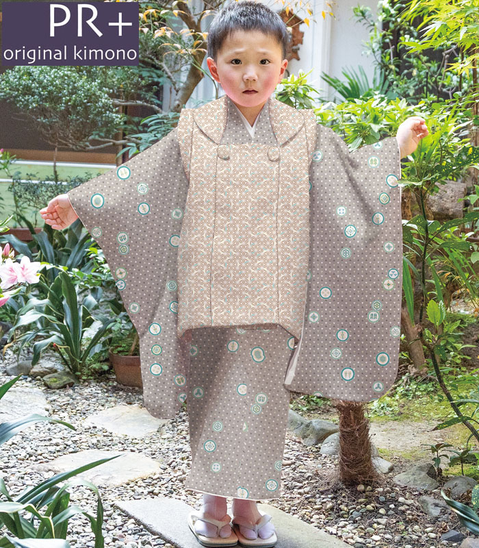 楽天市場】七五三 753 着物 3歳 男の子 被布セット PR＋ ブランド