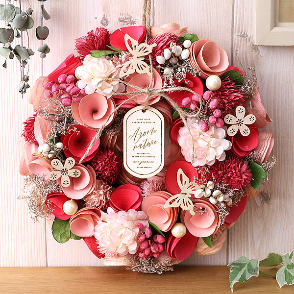 楽天市場】リース ナチュラルリース Mサイズ 送料無料 直径約20cm以上