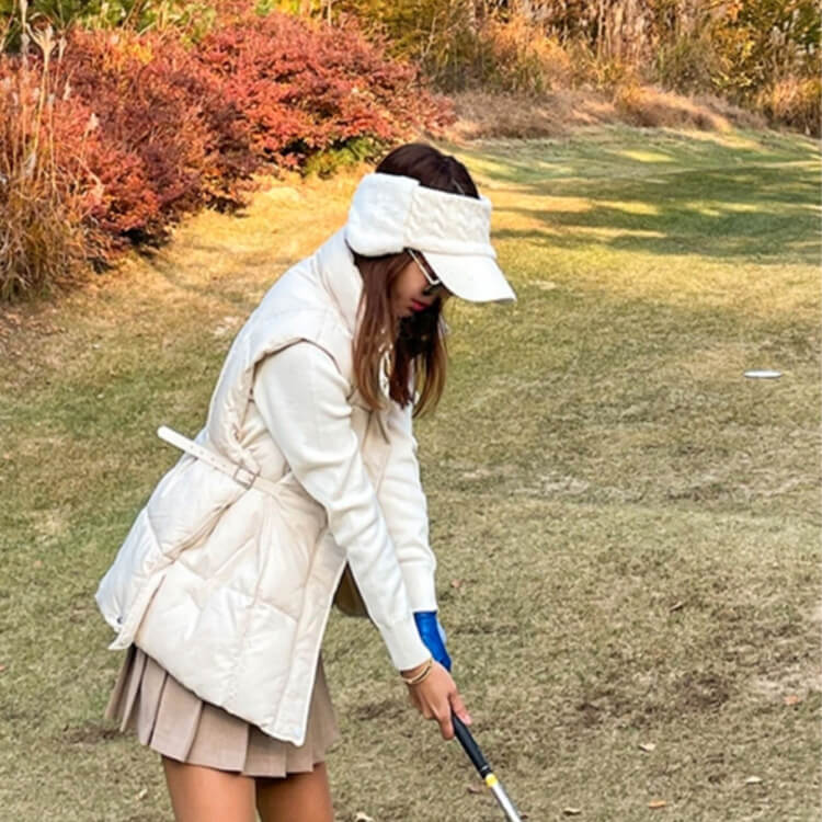 楽天市場】耳あて ゴルフウェア レディース 韓国 サンバイザー ゴルフ