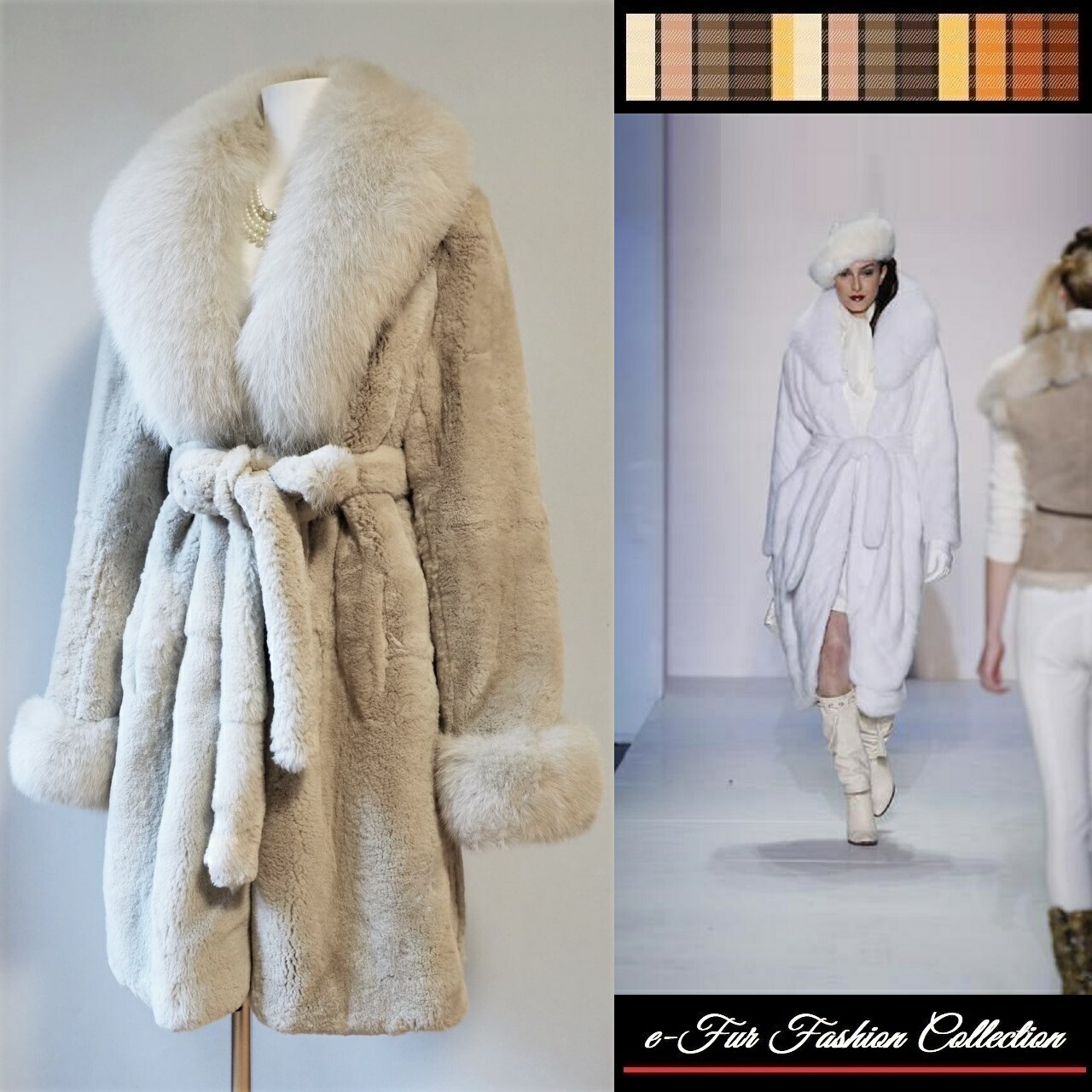 AIMER エメ アンゴラ フォックスファー ロングコート ファー取り外し可